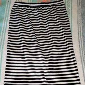 Philosophy Striped Pencil Skirt